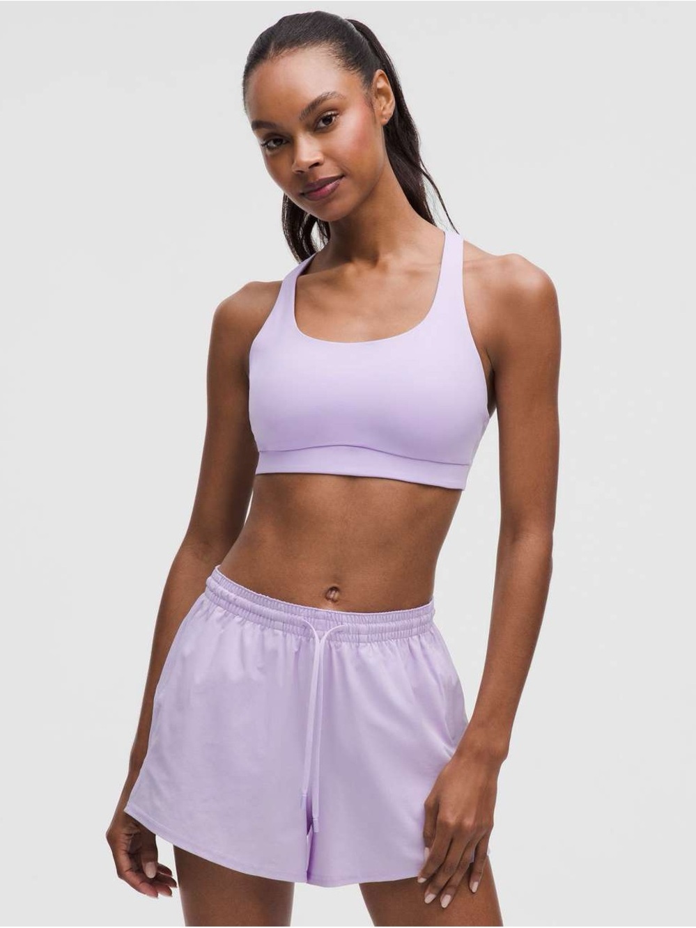Lululemon Energy Bra Medium Support, B-D Cups *Evolve - Lavender Frost